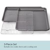 Chicago Metallic Professional Non-Stick Cookie and Jelly-Roll Pan Set with