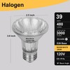 Nioclerce PAR20 Flood 39W 120V 480 Lumens- 2 Pack PAR20