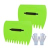 Leaf Rake,Reusable Hand Rake with Gloves | Multifunctional Grass Clips,