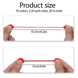 20Pcs White Magnetic Cable Ties Silicone Cord Twist Tie Magnet Strap Reusable Silicone Cords Organizer Magnetic Cord Holder Strap For Charging Wire Organizer Earphone Cords Wrap Fridge Magnet Storage