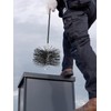 Chimney Cleaning Brush with Standard 1/4" NPT End Fitting -