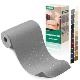 Gheeidau Cinta de reparación de lona de 4 x 70 pulgadas, impermeable, parche de reparación de tela autoadhesiva para reparar cubiertas de lanchas, tiendas de campaña, sombrillas de patio, asientos de