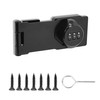 Redunest Password Rotary Hasp Locks,Black 1 Pack Cabinet Locks with