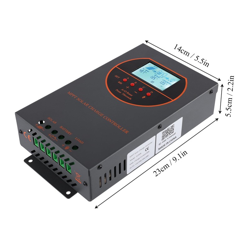 OOYCYOO Solar Charge Controller 40A 12V24V36V48V Auto Max 160V PV
