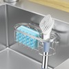 Yazoni 2-in-1 Sponge Holder for Kitchen Sink, Suction Cup Sponge