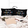 HIWX Funny It's Too Peopley Outside Decorative Pillowcase Throw Pillow