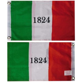 Trade Winds Alamo 1824 Texas Premium Quality Heavy Duty Fade Resistant 12x18 12"x18" Double Sided 100D Woven Poly Nylon Boat Flag Banner Grommets