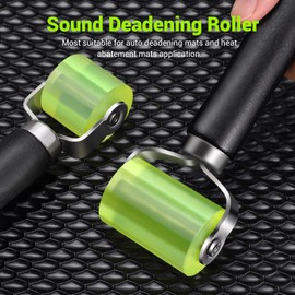 Facmogu 2 Size Car Sound Deadening Roller, Automotive Car Audio Sound Deadener Application Rolling Wheel, Noise Insulation Roller Seam Roller for Noise Filter Application Heat Abatement Mat Wallpaper