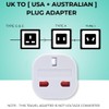 Double Dragon UK to US and Australia, 3-Pin to 2-Pin