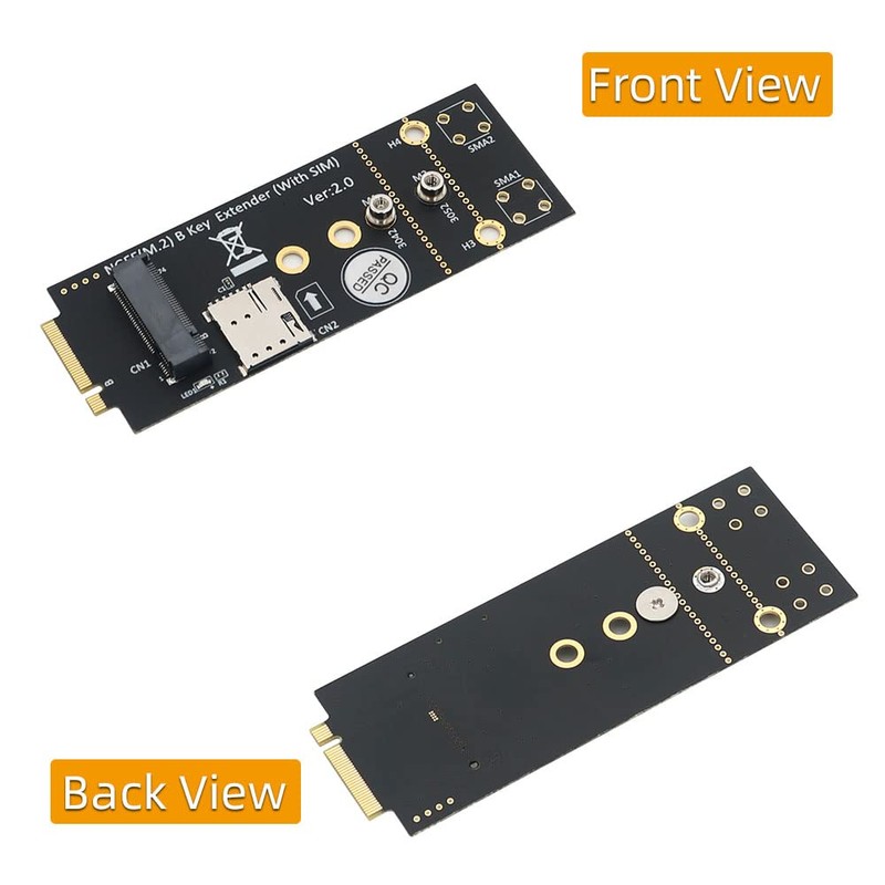 M.2(NGFF) Key B Adapter with SIM Card for 3G/4G/5G Module