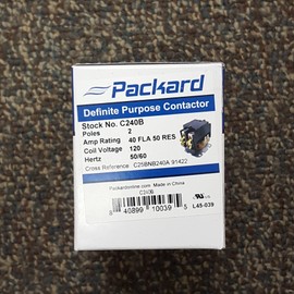 Packard C240B Packard Contactor 2 Pole 40 Amps 120 Coil Voltage