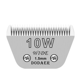 10W Detachable Dog Grooming Wide Blades,Compatible with Andis,Oster A5,Wahl KM10 Series Clippers,Cut Length 1/16”(1.5mm)