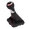 Gear Shift Knob Boot Set 5 Speed PVC Leather Gearstick