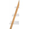 House of Living Art Ladder Shelf 3-Tier Bamboo and MDF