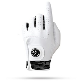 Fore Show Premium Golf Glove – 100% AAA Cabretta Leather Golf Gloves for Men & Women - Left & Right Handed Golfers - Cool Golfer Accessory Gift:_Black Camo_Left Hand (For Right Handed Golfers)_Medium/Large