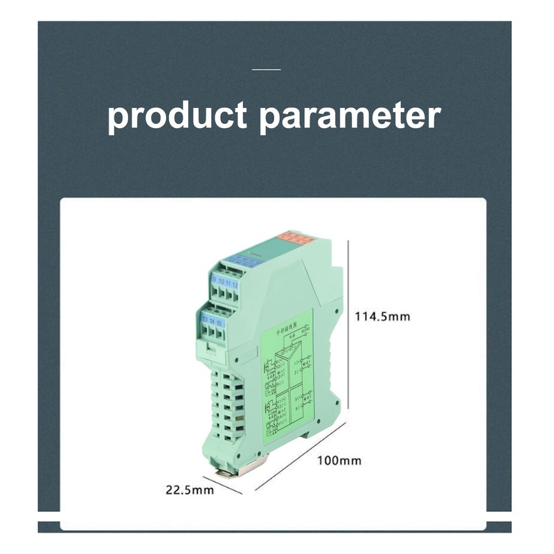 Current Signal Isolator 2 in 2 Out Signal Transmitter DC