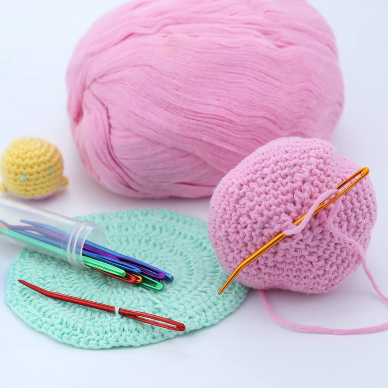 Yarn Needle with Big Eye Bent in Box for Tapestry,Sewing