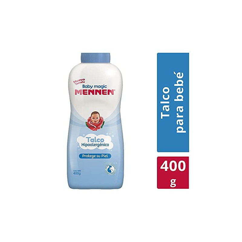 Mennen Talco para Bebé Baby Magic Azul Hipoalergénico 400 g