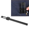 T Square Woodworking Ruler Aluminum Alloy Adjustable Slide Stop Scribing