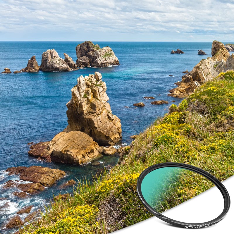 ARTCISE 46mm UV Filter, 16 Layers Multi-Coated HD Optical Glass,