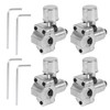 4 Pcs Bullet Piercing Valves with Wrenchs, Bullet Piercing Valve