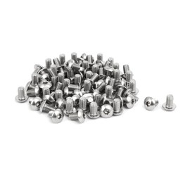 uxcell M5x8mm 304 Stainless Steel Button Head Hex Socket Cap Screws Bolts 80pcs