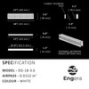 Engera Bathroom Door Air Vent Grille Two Sided Ventilation Cover