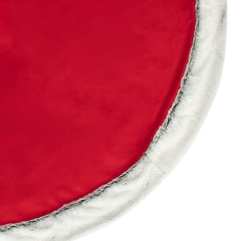 com-four® Premium Christmas Tree Skirt to Protect Against Pine Needles