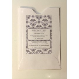 1000 Cashier Depot Keycard Envelope/Sleeve" Welcome Guests" 2-3/8" x 3-1/2" 1000 Count