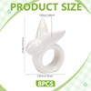 Peacoblue 8PCS Easter Rabbit Napkin Rings, Bunny Table Decor for
