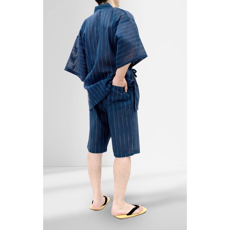 Ai Ai Jinbei, 85% Cotton, 15% Linen, Washable, Shijira Weave,