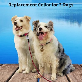 DOGLinsen Shock Collar Replacement Strap, Dog Training Collar Replacement Strap, 3/4 Inch Replacement Collar for Delupet Bousnic Patpet Hkzooi Dog Care Nikketta Yawpet Maisoie Educator - Red & Pink