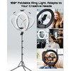 18 Inch Ring Light with 70'' Tripod Stand, Touch Control,