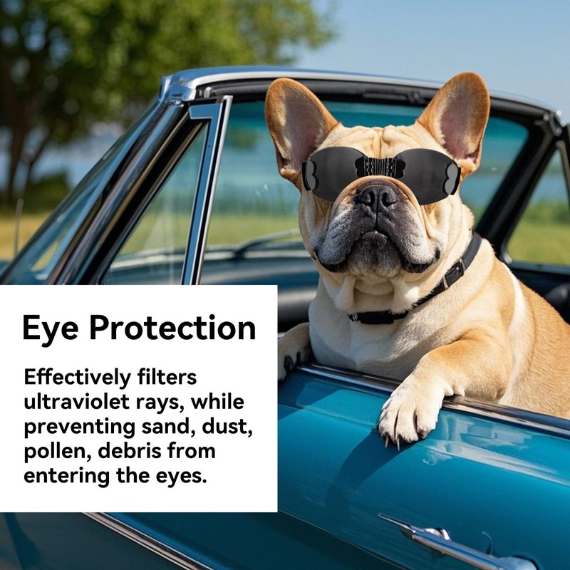 BillionChains Foldable Dog Goggles for Small to Medium Breed Anti-UV