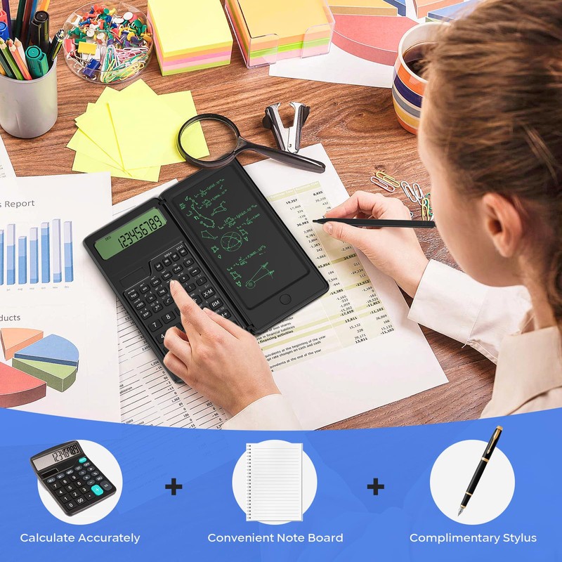 Scientific Calculator with Writing Tablet - 10-Digit Calculator Scientific Professional