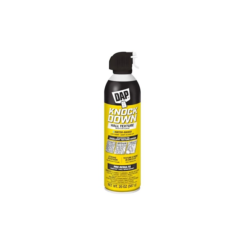 DAP 7079850020 Spray Knockdown Water Based Wall Texture Quick Repair,