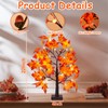 PEIDUO 2 Pack Maple Tree Fall Decor, Lighted Fall Tree