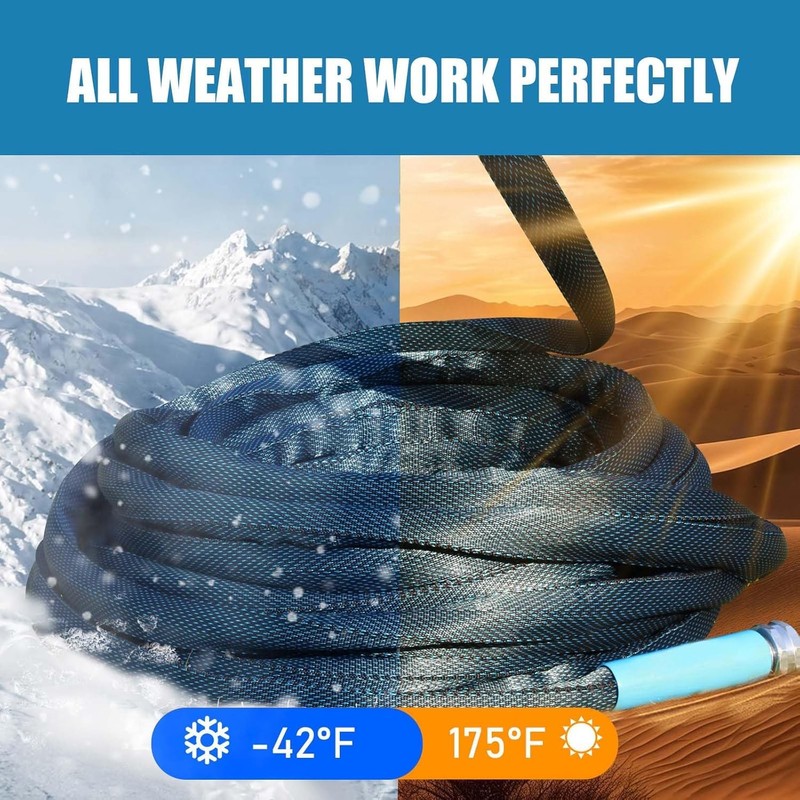 Garden Hose 75 Ft with Nozzle - Durable & Leak-Free