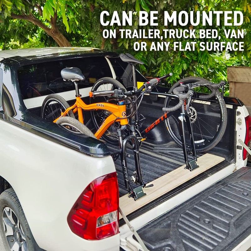 ONIPAX Triangle Bike Fork Mount Hitch Rack with 9mm Quick