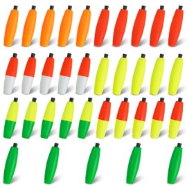 SILANON Peg Floats Fishing Bobbers,Foam Cigar Fishing Floats Bobbers Catfish Floats Slip Fishing Cork Bobbers with Pipe Plug for Catfish Santee Rig Freshwater Saltwater Fishing