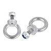 sourcing map Lifting Eye Bolt M6 x 12mm Male Thread