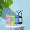ICHOEEU 4 Pack Travel Size Plastic Clear Bottles w/Silicone Sleeve