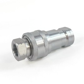 3/8" NPT Thread ISO7241-B Quick Disconnect Hydraulic Coupler Set w/Dust Caps
