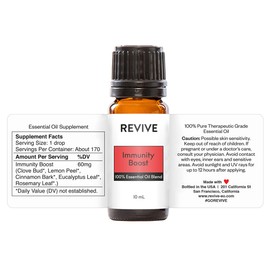 Immunity Boost 10mL Essential Oil Blend by Revive Essential Oils - 100% Pure Therapeutic Grade, for Diffuser, Humidifier, Massage, Aromatherapy, Skin & Hair Care