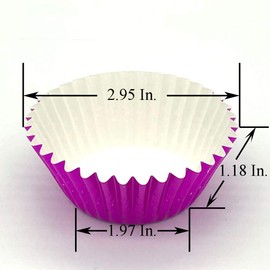 Huaswan Pink Foil Cupcake Liners Standard Paper Baking Cups for Birthday, Party and More, 240-Count