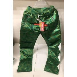 Headgear Classics  Green Retro Power Rangers Satin Pants Sweats S Small Mighty