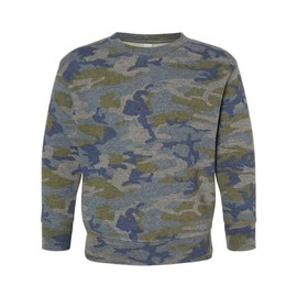 RABBIT SKINS Toddler Fleece Long Sleeve Pullover Sweatshirt, Vintage Camo, 2