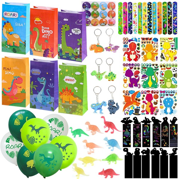ZDNT Pack of 85 Dinosaur Party Bags Children's Birthday Party