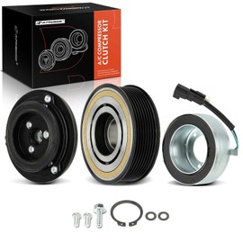 A-Premium Air Conditioner AC Compressor Clutch Kit Compatible with Ford F-250 Super Duty F-350 Super Duty F-450 Super Duty F-550 Super Duty 2017-2019, F-600 Super Duty 2021-2023, 6.7L