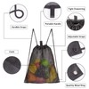 HAOGUAGUA 2-PACK Mesh Drawstring Bag, Mesh String Bag for Gym